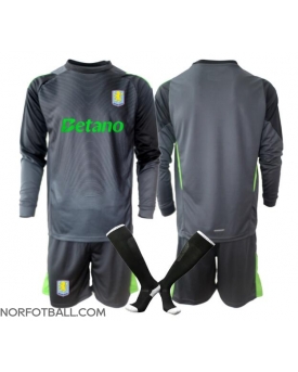 Billige Fotballdrakt Aston Villa Keeper Replika Hjemmedraktsett Barn 2025-26 Langermet (med bukser)